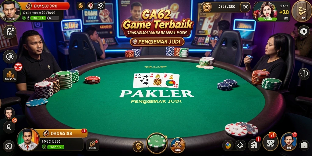 Tampilan gameplay menarik dari AA62 game Poker.