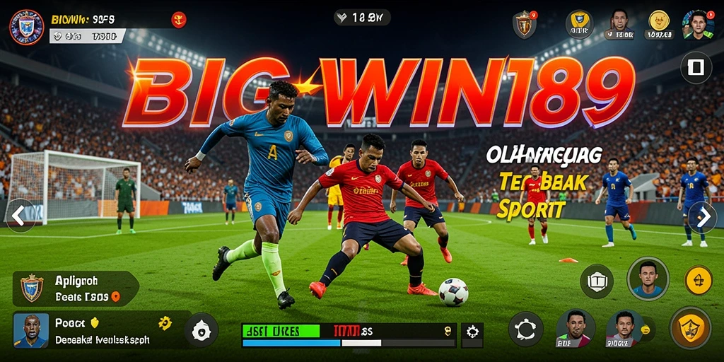 Tampilan gameplay menarik di aplikasi BIGWIN189 yang menampilkan berbagai olahraga.