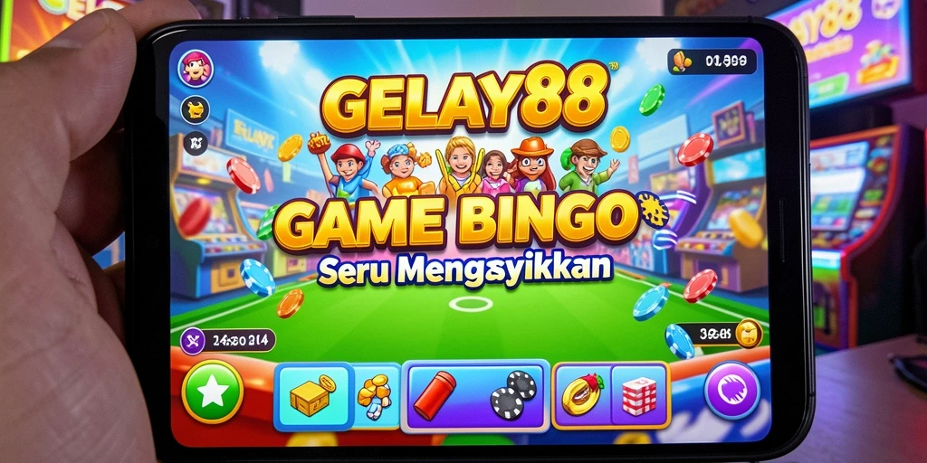 Tampilan gameplay Bingo yang seru dan penuh warna.