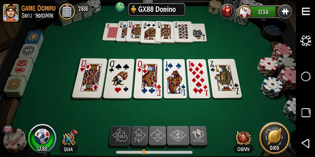Tampilan gameplay seru dari GX88 dengan grafis menawan.