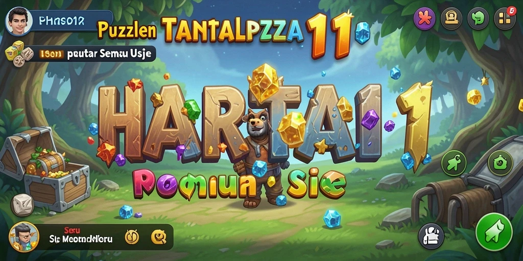 Tampilan gameplay HARTA11 dengan tantangan puzzle yang menarik.