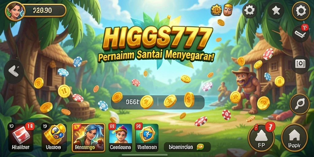 Tampilan gameplay HIGGS777 yang penuh warna dan menyenangkan.
