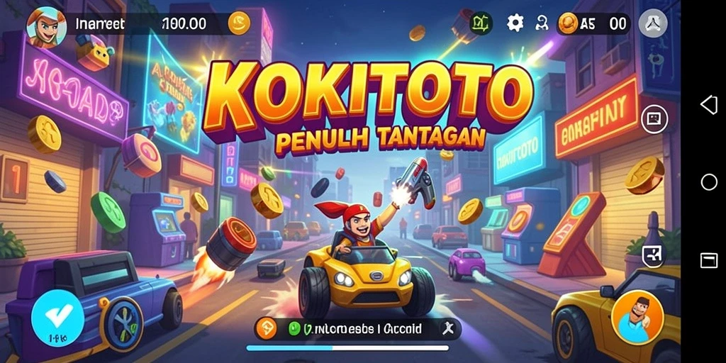 Tampilan gameplay menarik dari KOKITOTO dengan grafis cerah.