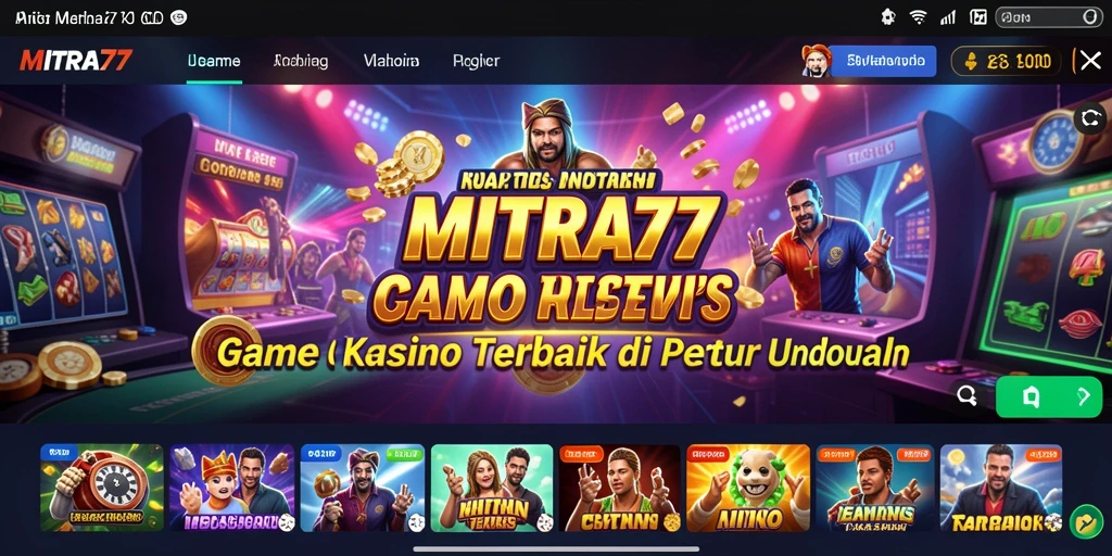 Tampilan gameplay menarik dari game kasino MITRA77.