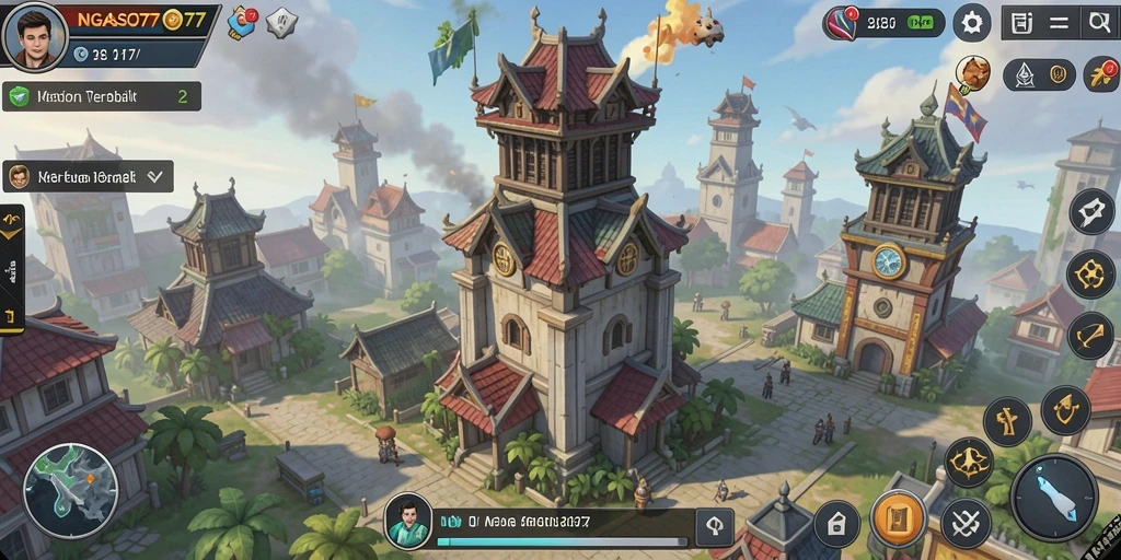 Tampilan gameplay NGASO77 yang mendebarkan dan strategis.