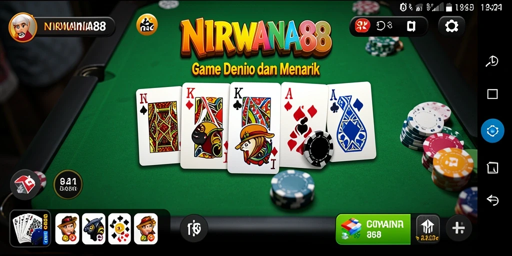 Tampilan gameplay NIRWANA88 yang menawan dan interaktif.