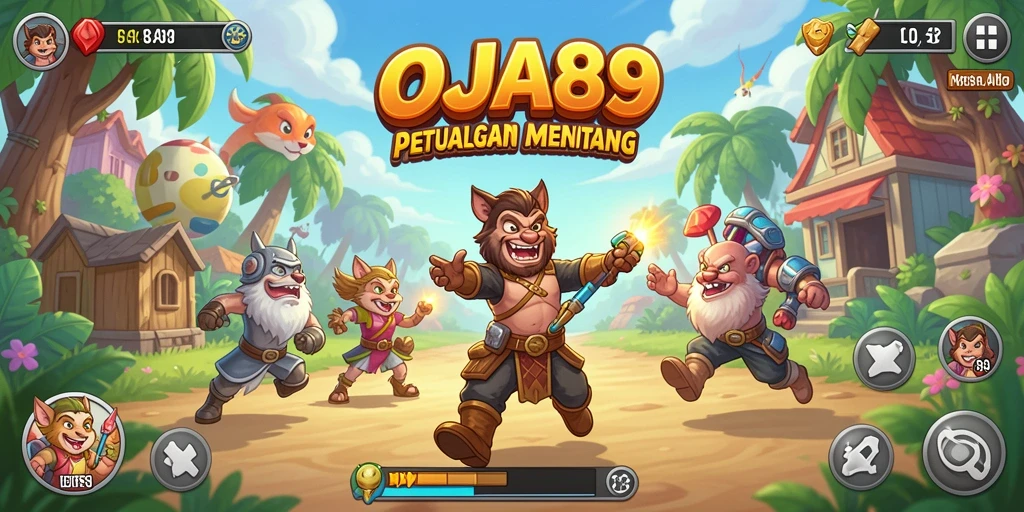 Tangkapan layar OJA89 menampilkan aksi seru dalam gameplay Arcade.