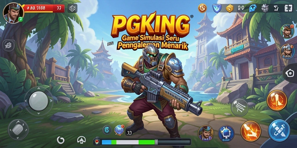 Tampilan gameplay PGKING yang menakjubkan dan interaktif.