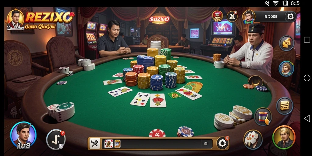 Tampilan gameplay QiuQiu yang menarik di REZIXO.