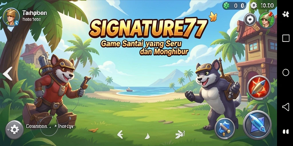 Tampilan utama gameplay SIGNATURE77 yang seru dan menyenangkan.