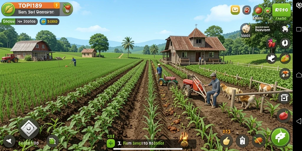 Tampilan gameplay seru di dunia pertanian TOPI189.