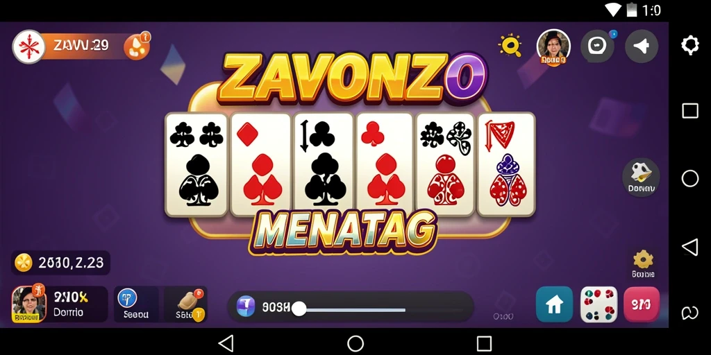 Tampilan gameplay ZAVONZO yang menarik dan interaktif.