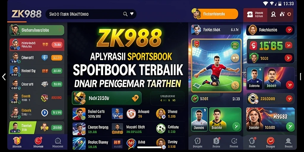 Tampilan antarmuka pengguna ZK988 yang menarik dan sederhana.